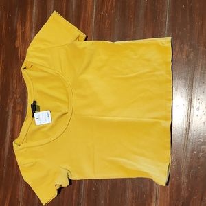 Mustard Yellow Crop Top (633)